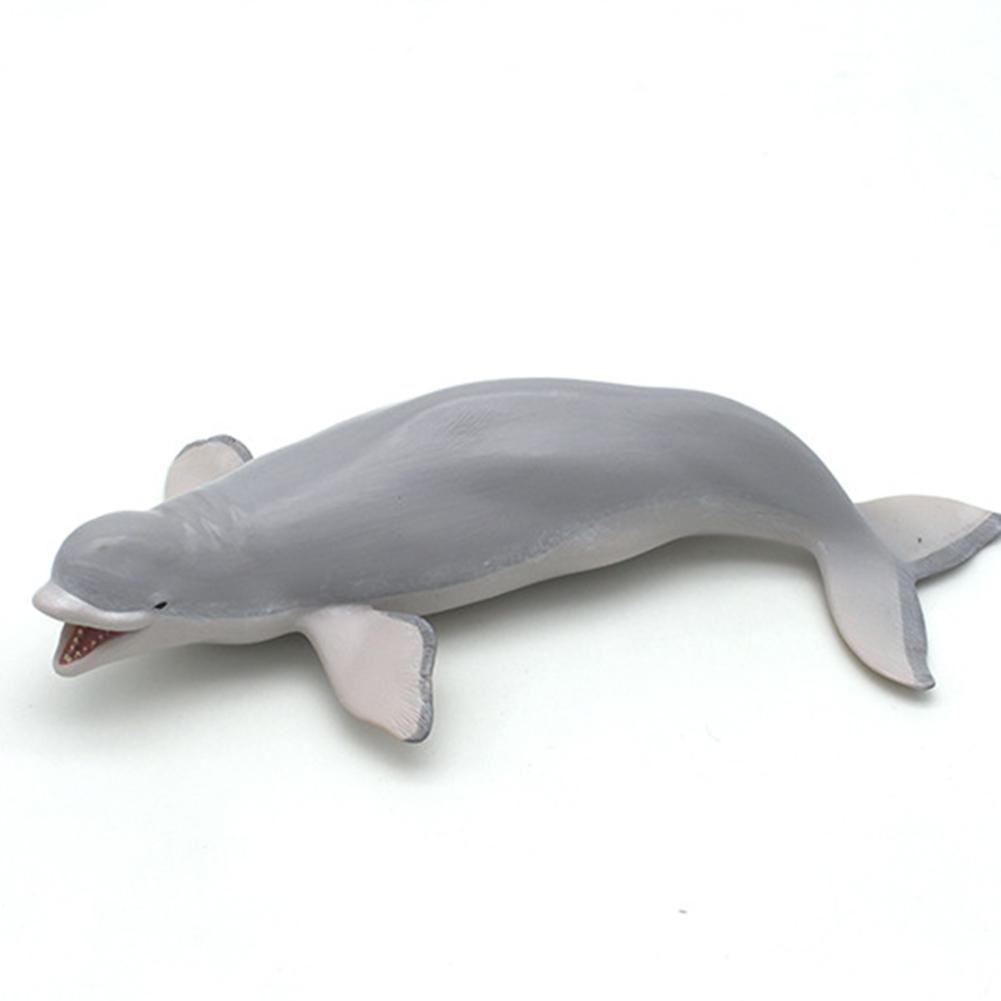 Livagtige hvalhval havdyr pvc model figur pædagogisk legetøj børn: Grå