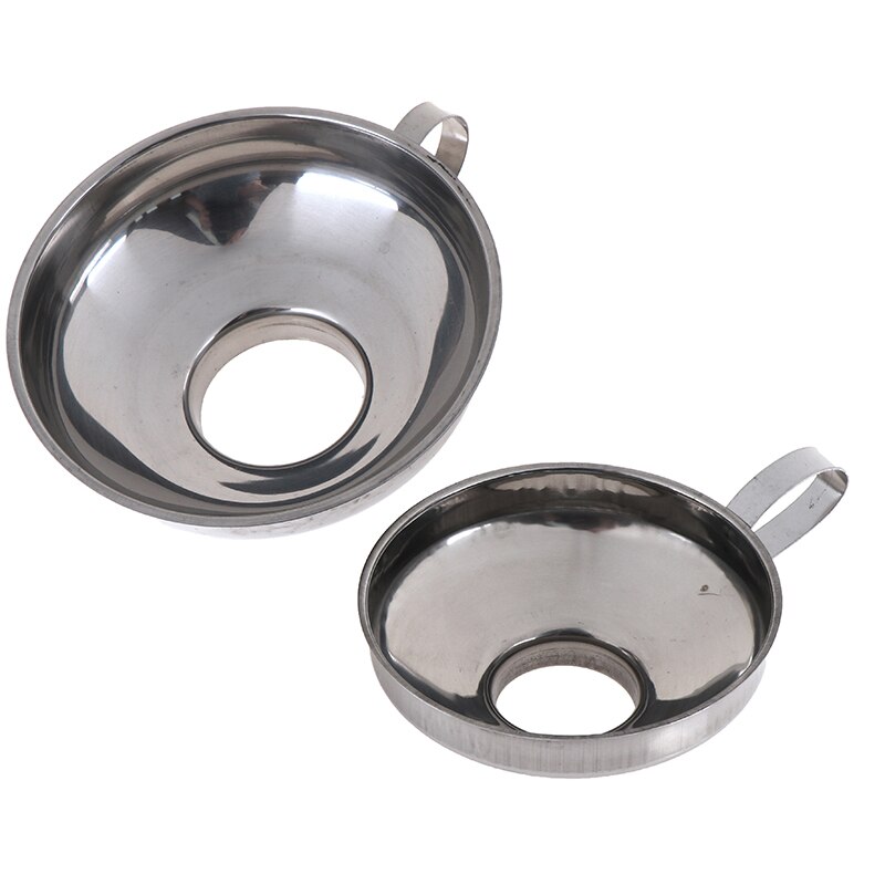 1pc Stainless Steel Wide Mouth Canning Funnel Large Mouth Funnels for Beans Sauces Liquid Oil Grain Salad Dressing Kitchen Tools