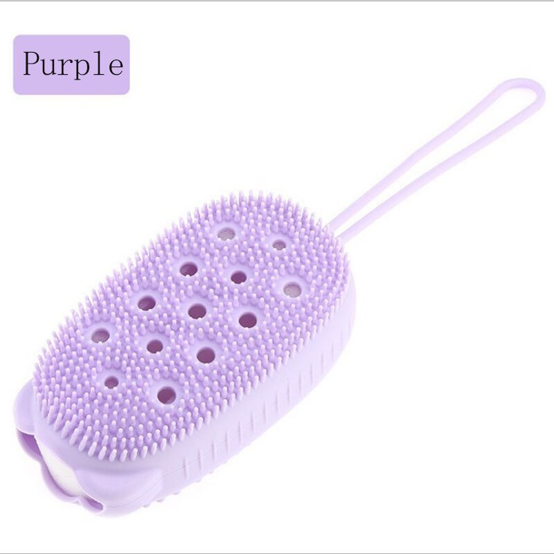 Corps douche frotter Massage éponge rapide moussant bain brosse salle de bain Silicone doux frottement Massage bulle bain éponge brosse: H