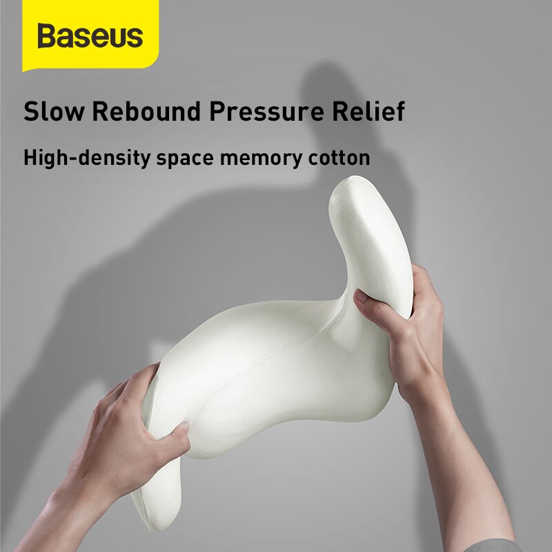 Baseus Auto Hoofdsteun Kussen U-vorm Memory Foam Hoofd Ondersteuning Cover Voor Trval Auto Zitkussen Nekkussen
