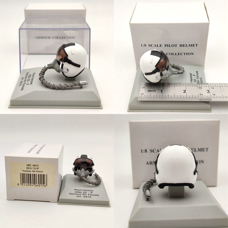 CDC Armour 1/8 Scale Pilot Helmet HGU 33P/26P/55P/MK 10/Gueneau 316/APH 6B Diecast Models Auto Toys Collection