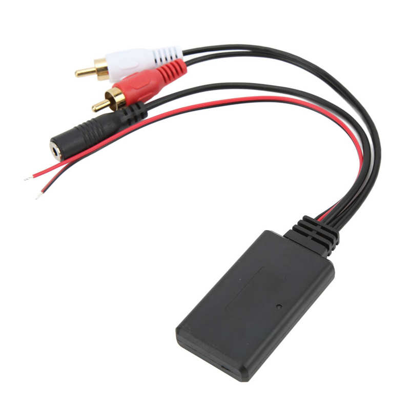 Hands Free Microphone ABS Car Bluetooth AUX IN Adapter for Pioneer with 2RCA Audio Port for Kenwood