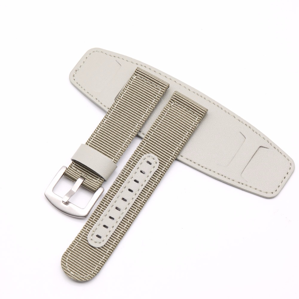 Bumvor nylon urrem urremme rustfrit stål læderrem 18mm 20mm 22mm 24mm urtilbehør mænd kvinde