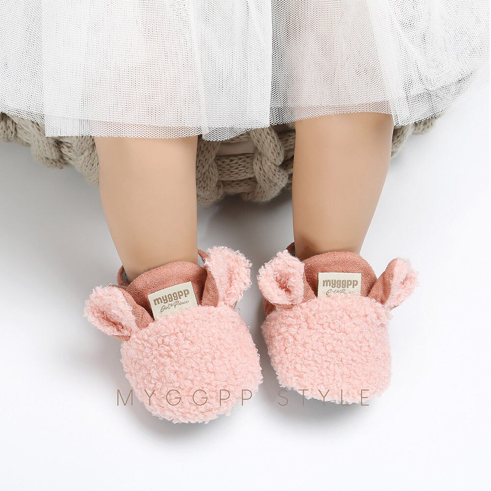 farfoot AU Toddler Girl snow Boots Shoes Newborn Baby Autumn Winter cotton Warm Soft Sole Plush Prewalker