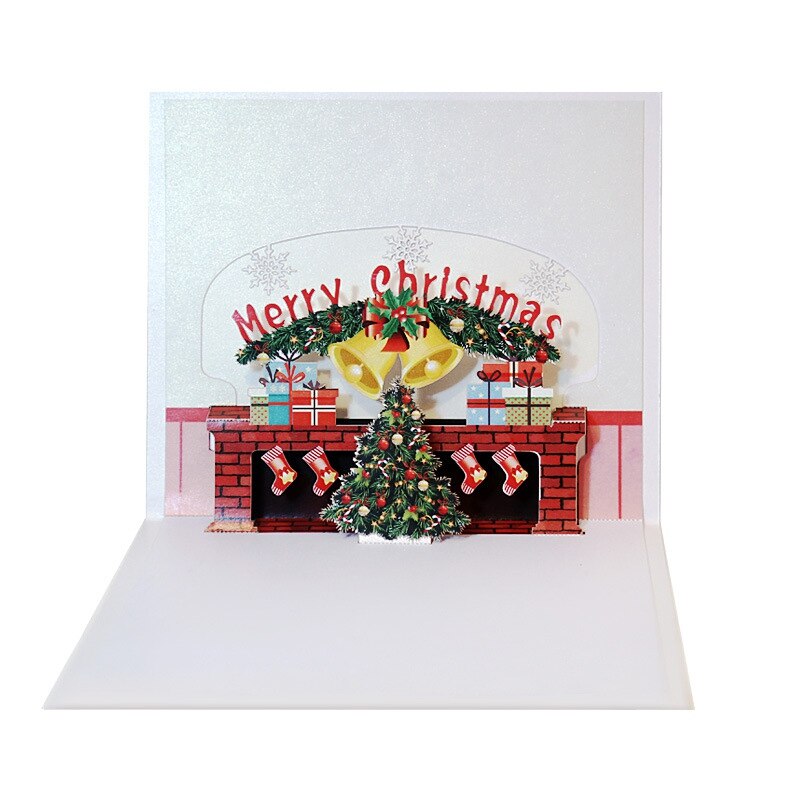 neue Frohe Weihnachten Kamin 3D Pop-hoch Karte Winter Gruß Karte Einladung: Ursprünglich Titel