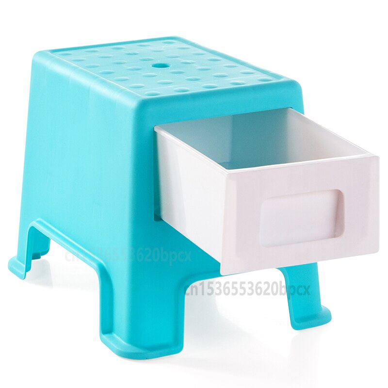 Plastic Shoe Bench With Drawer Storage Stool Small Bench Bench Multifunctional Sitting Chair Stool Sofa Stool Storage Stool