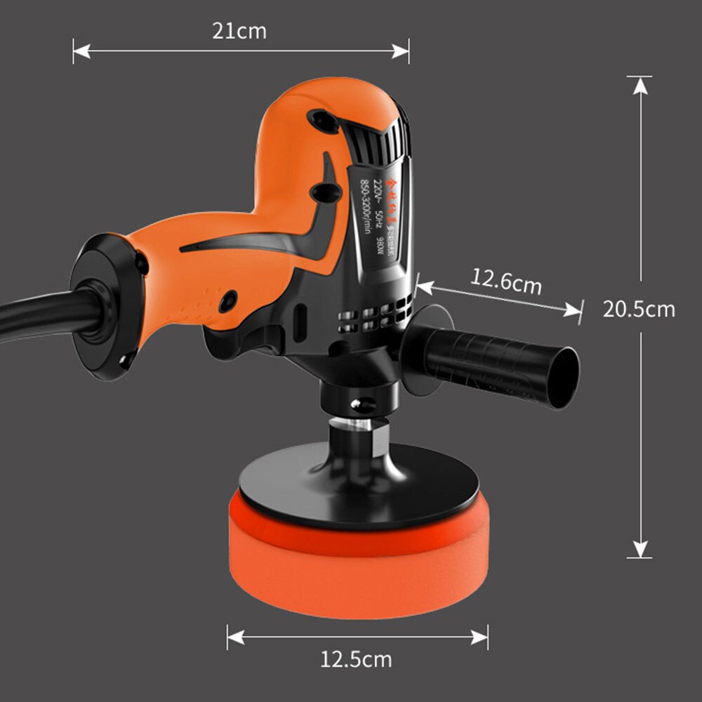 220V 980W Polishing machine Six Speed Car polisher Angle Grinder Tools Grinding Machine Electric Sander Auto Polish Machine