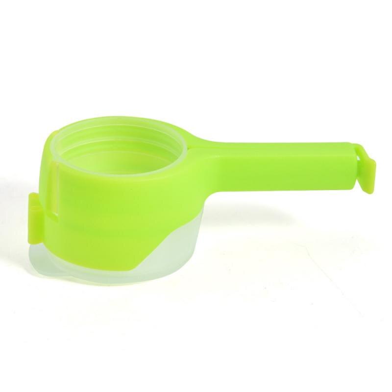 Food Storage Bag Clip Snack Sealing Clip Keeping Fresh Sealer Preserve Sealing Bag Cap Household Clip Tools: green