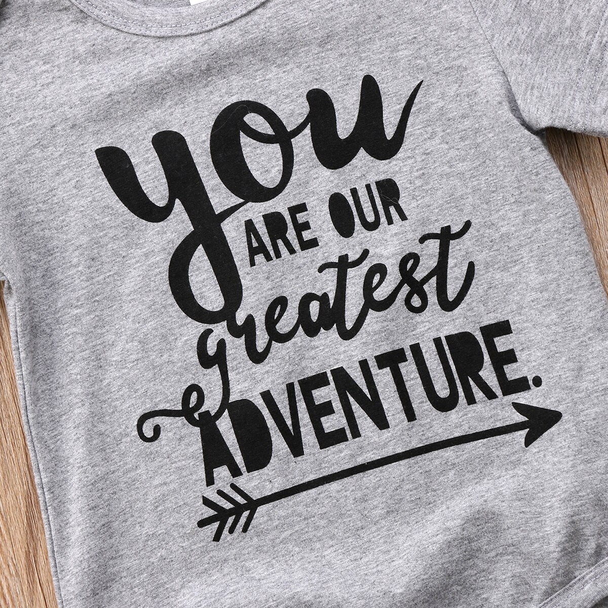 Pasgeboren Baby Baby Jongens Meisjes Korte Mouwen Adventure Grijs Bodysuit Jumpsuit Outfits Sunsuit Casual Zomer Kleding