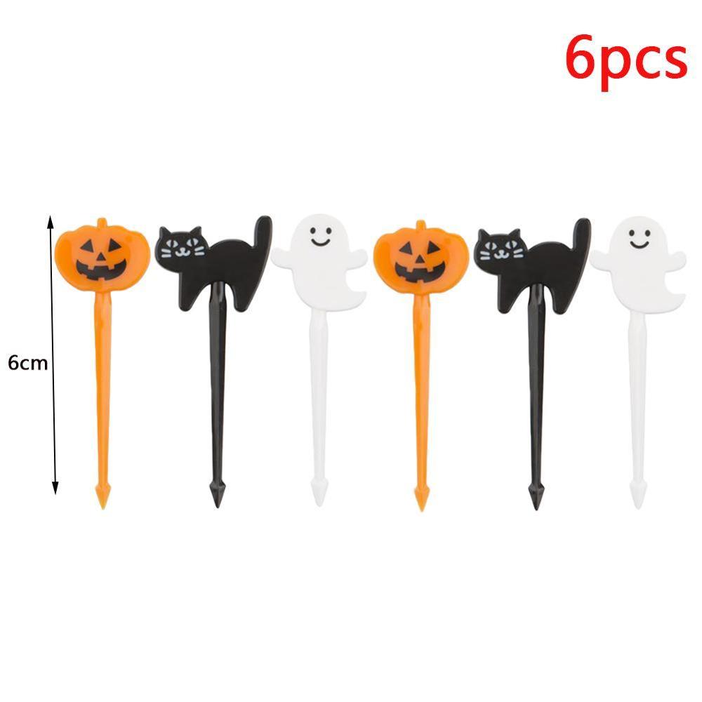 6 uds. Accesorio de decoración de almuerzo Bento, selección de comida, decoración de Halloween: Default Title