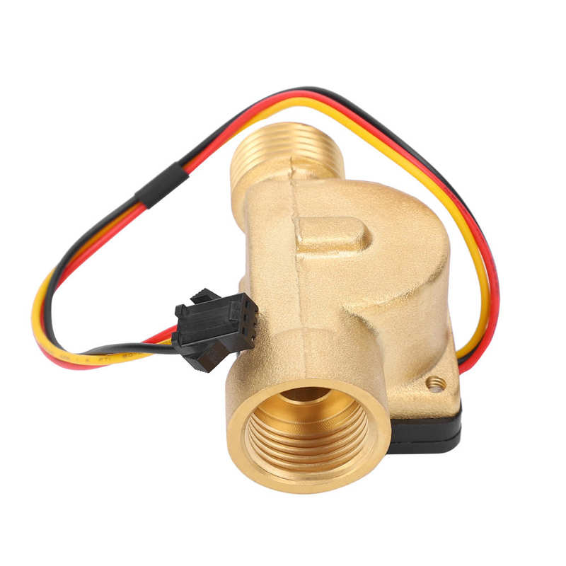 YF-B20 Brass Water Flow Sensor G1/2in Female Male Thread Switch Hall Transducer Pulse Counter Flow Measurement Equipment DC3-24V