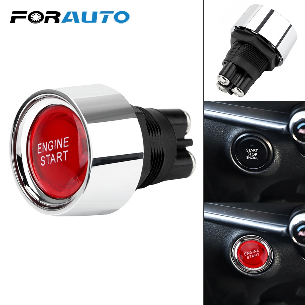 Universal Car Auto Switch Engine Start Starter Switch Racing Illuminated Push Button Touch Momentary Reset Voltage 12V DC Fits