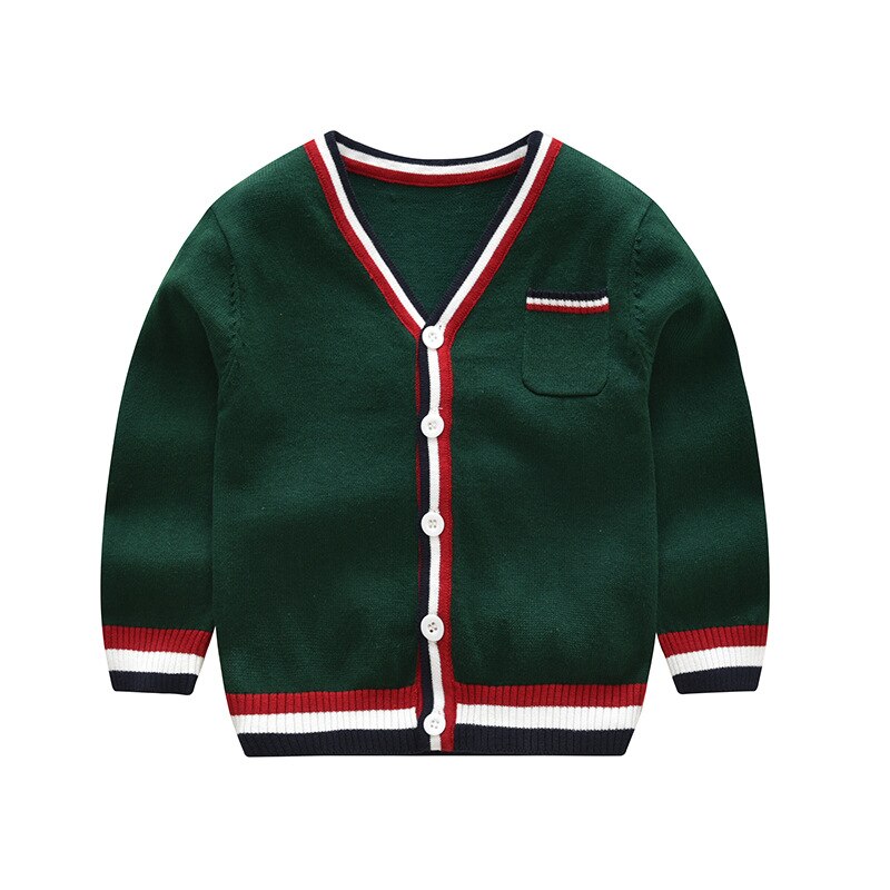 Lente Zomer Baby Boy Vest Gebreide Gestreepte – Grandado