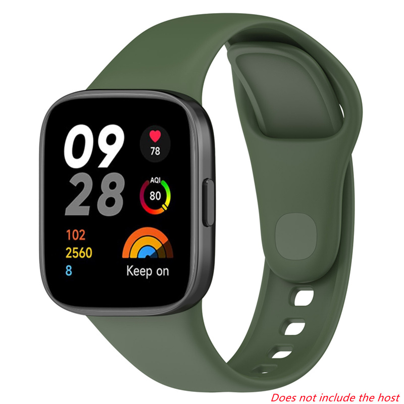 Siliconr rem til xiaomi redmi watch 3 udskiftningsrem redmi watch 3 active dobbeltfarvet blødt tpu + pc-etui armbånd armbånd