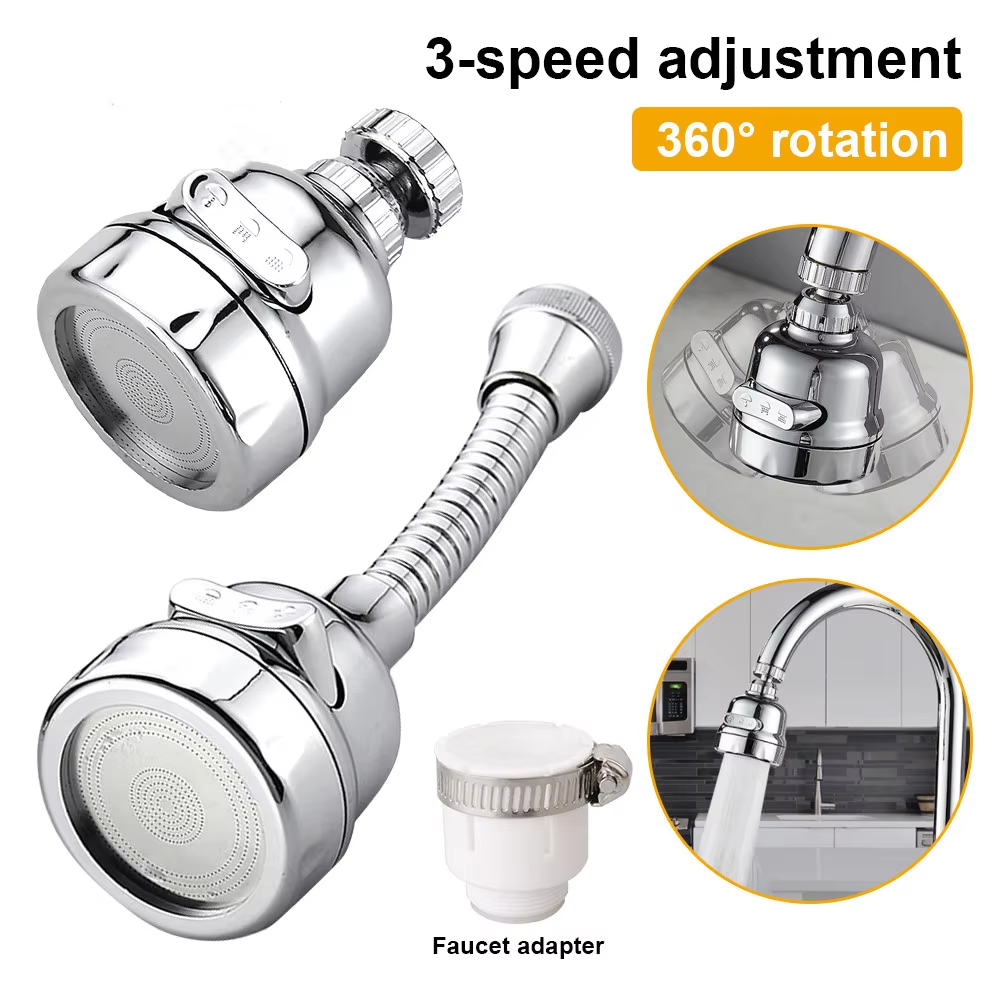 Universele Keukenkraan Douche Extender Filter 360 Rotatie Verlengbuis Mondstuk Adapter Gootsteen Draaibare Kraankop voor Waterbesparing