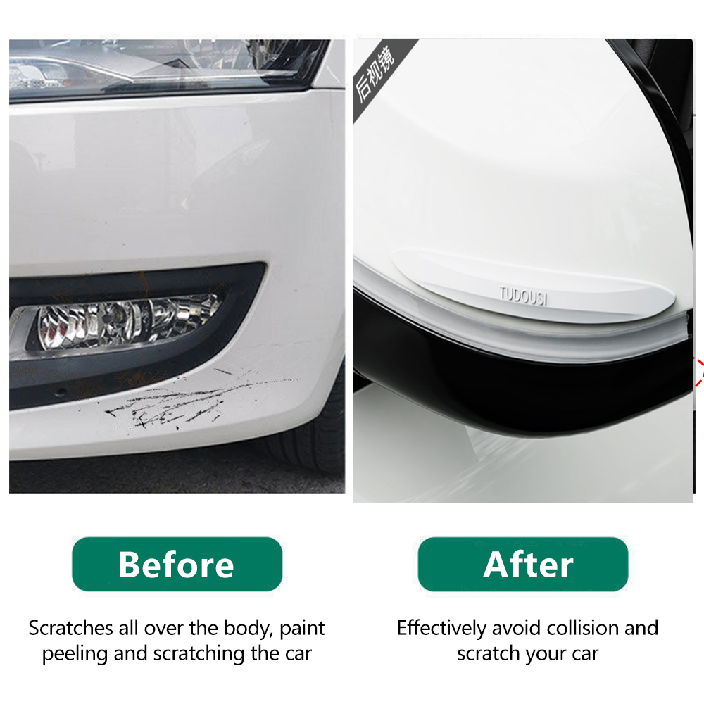 Bande Anti-collision pour porte de voiture, bande de protection pour pare-chocs de bord de porte, protection d'angle pour rétroviseur, autocollant anti-rayures