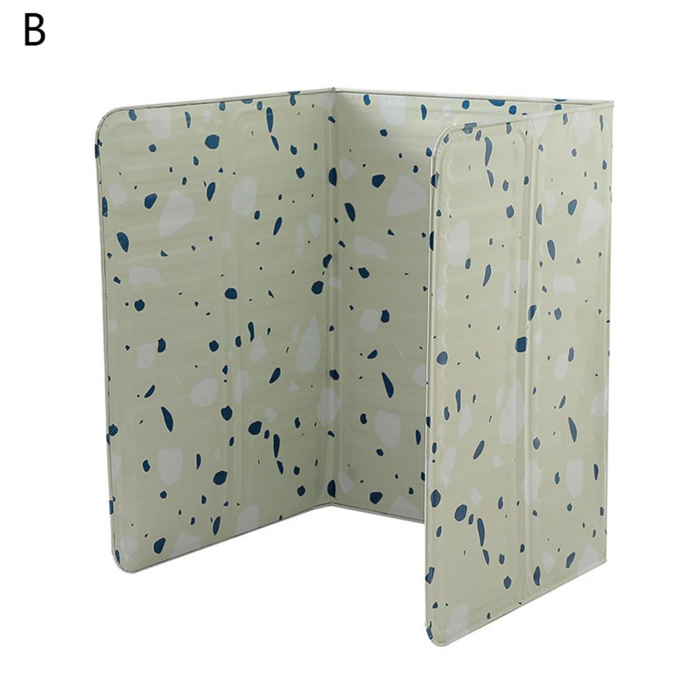 Protector contra salpicaduras de aceite, papel de aluminio estampado geométrico, barrera de bloque de aceite para estufa, cocina, deflector de aceite antisalpicaduras para utensilios de cocina: B