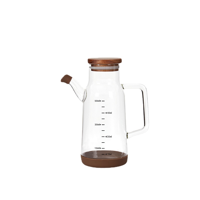 Cooking Oil Bottle Dispenser Storage Pourer Organizer Seasoning Oil Bottle Olive Wooden Lid Especieros Restaurant Gadgets OC50TL