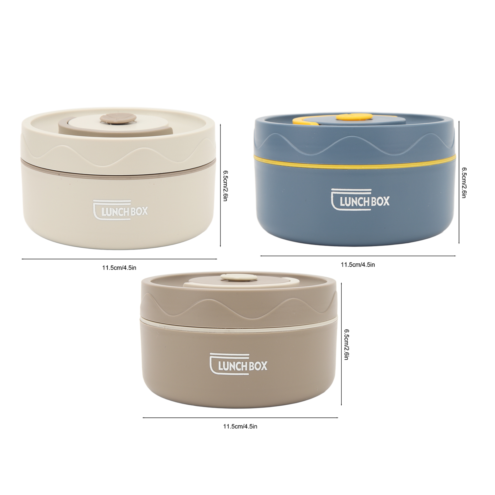 Thermo kochtopf 420ml Edelstahl Doppels chicht tragbare runde bilden Thermo-Mittagessen-Behälter isolierter Lebensmittel behälter