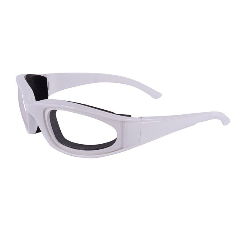1 stk køkkenudstyr skræller løgbriller grill sikkerhedsbriller øjne beskytter ansigtsskærme madlavningsredskaber køkken tilbehør: Hvid