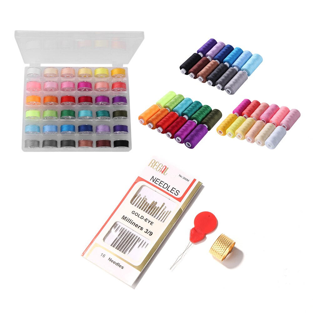 36 Colors DIY Embroidery Threads Sewing Thread Holder Sewing Line Box Set Stitching Cross Stitch Handmade Embroidery Thread Yarn