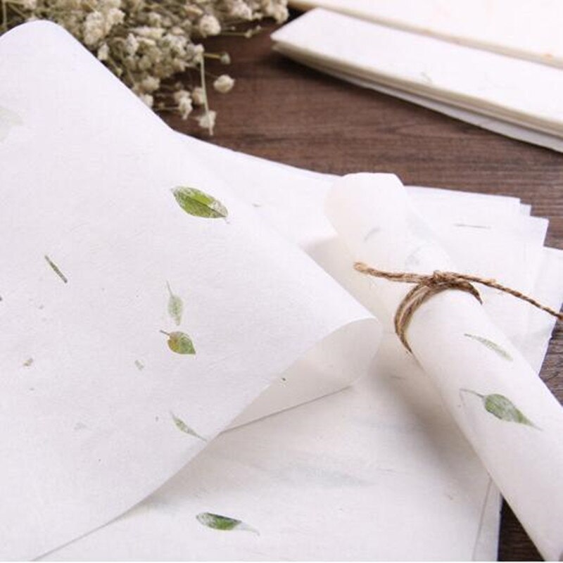 Juego de 10 unidades de papel Kraft multifunción para manualidades, serie de plantas naturales Vintage a la de 280x170mm, ideal como