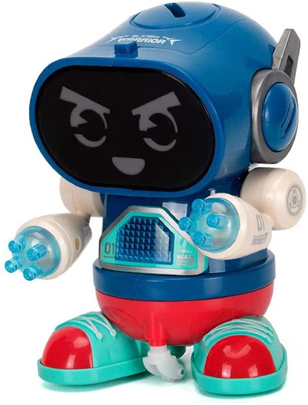 Robot de danse Rock Light pour enfants, jouet populaire, musique, éducation précoce, pour garçons et filles, bébés en bas âge: Blue