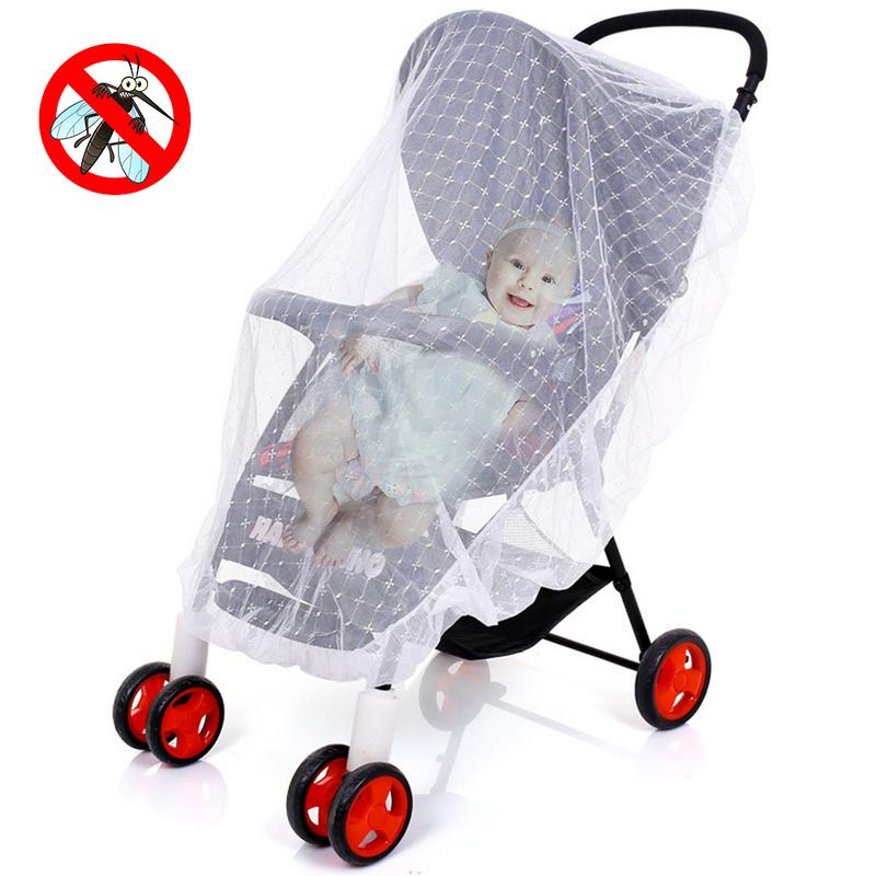 1pcs Kinderwagen Borduren Zonnescherm Klamboe Voor Wandelwagen Accessoires Baby Buggy Autostoel Zonnescherm Netting Voor Pasgeboren