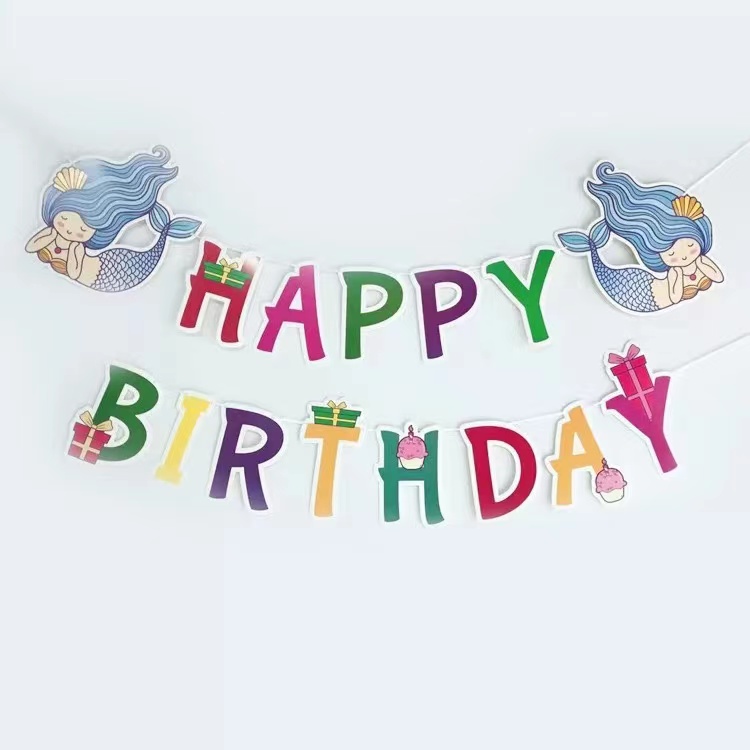 Banderole thème joyeux anniversaire avec animaux, banderole thème forêt Safari Jungle, banderole d&#39;anniversaire pour enfants garçons filles, décorations de fête d&#39;anniversaire