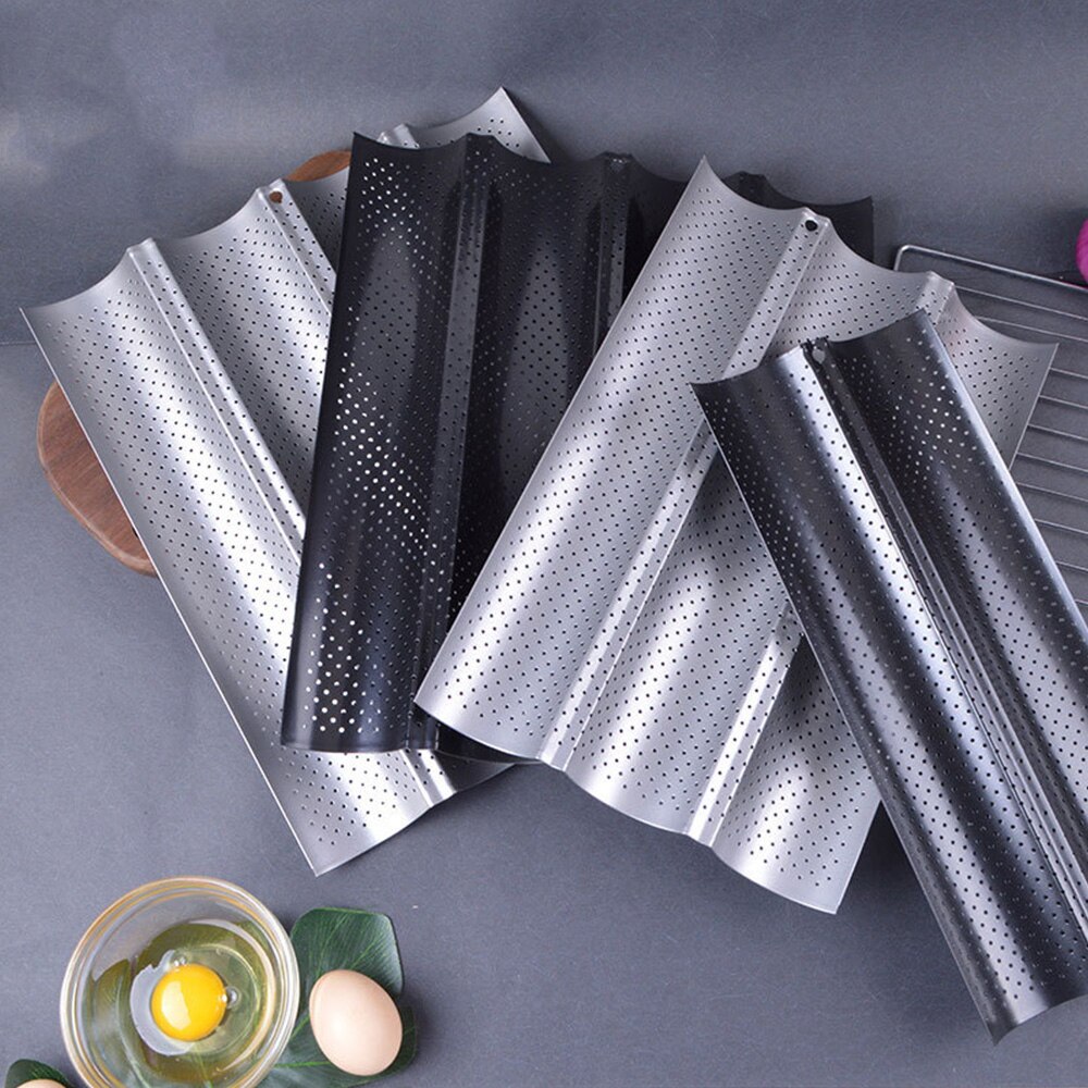 Moule à pain français ondulé, plateau de cuisson, plaque de gril, pratique, moule à gâteau, Baguette, rainure vagues, outil de cuisson