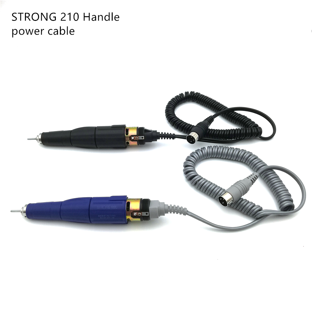 Cordon d'alimentation pour micromoteur strong 210 102l 105 , perceuse à manucure électrique et accessoires utilisés dans les outils à moteur strong 210 90 204