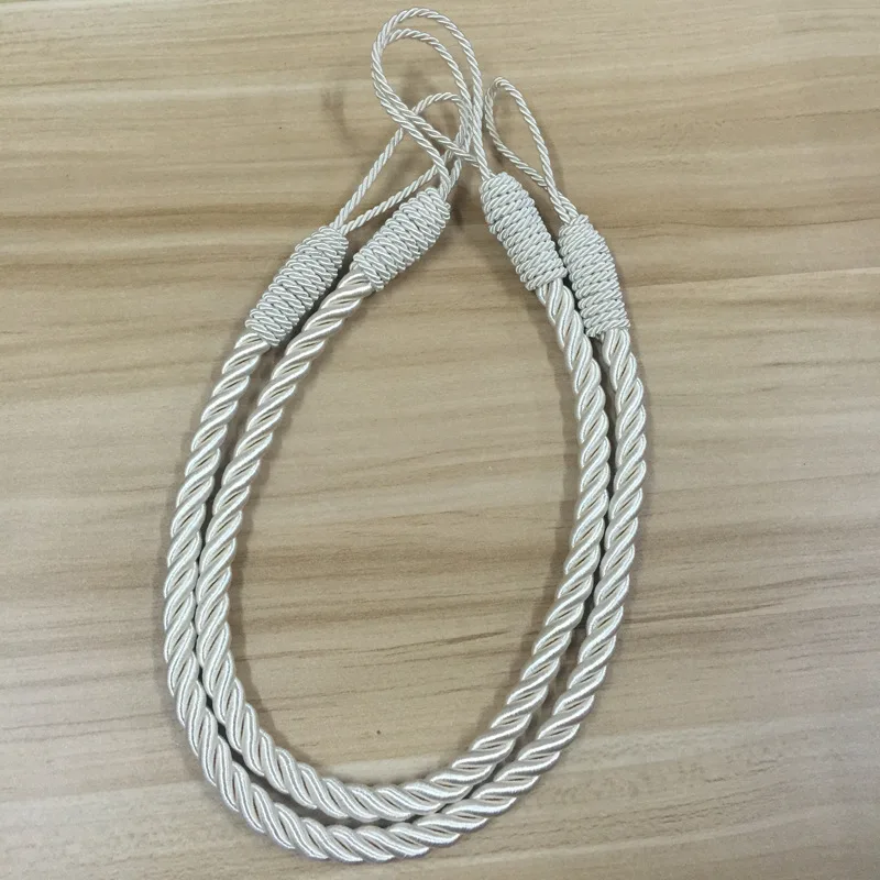 Attaches pour rideaux, support de sangle noué, accessoires décoratifs, document solide, 2 pièces/lot