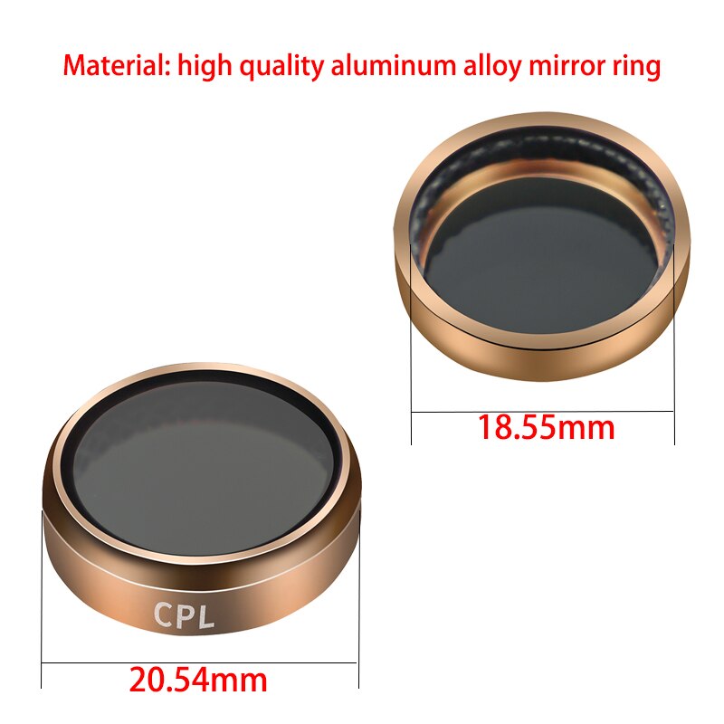 Xiaomi originaux 70 mai Dash Cam 4K A800 or CPL Polarisant Verre Filtre CPL Pour 70 mai A800S Polarisant Circulaire En Verre