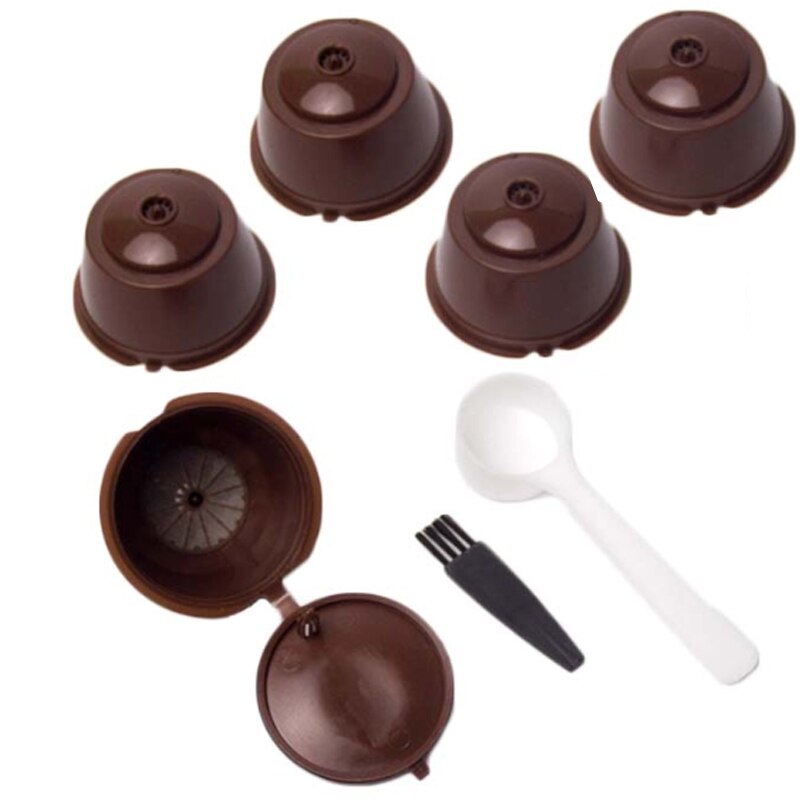5 st kaffekapsel nestle dolce gusto kapsel nespresso påfyllningsbar kapsel kaffefilter återanvändbart kaféverktyg kökstillbehör