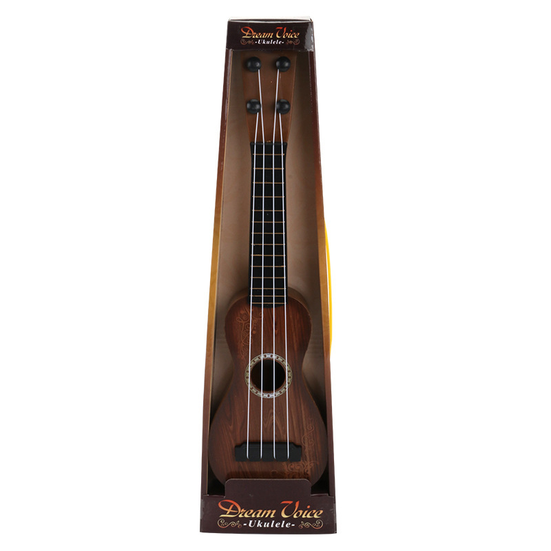 Mini ukelele de simulación nueva para niños, guitarra de aprendizaje de 4 cuerdas, instrumentos musicales, juguetes educativos
