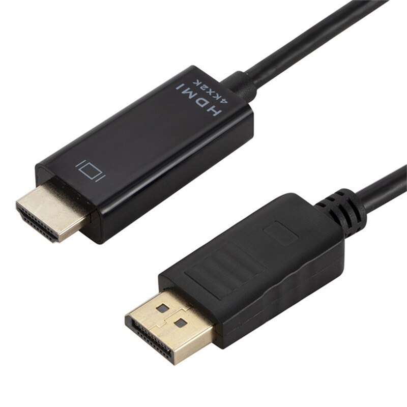 DisplayPort to HDMI Cable 1.8M 4K Display Port DP to HDMI Cable for Connecting Laptop to HDTV Projector