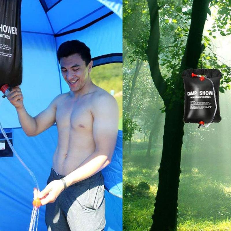 Douche Bag Opvouwbare Zonne-energie Verwarmd Camp Pvc Water Water Bbq Opslag Outdoor Reizen Picknick Tas Gereedschap Camping Wandelen Cli z9B3