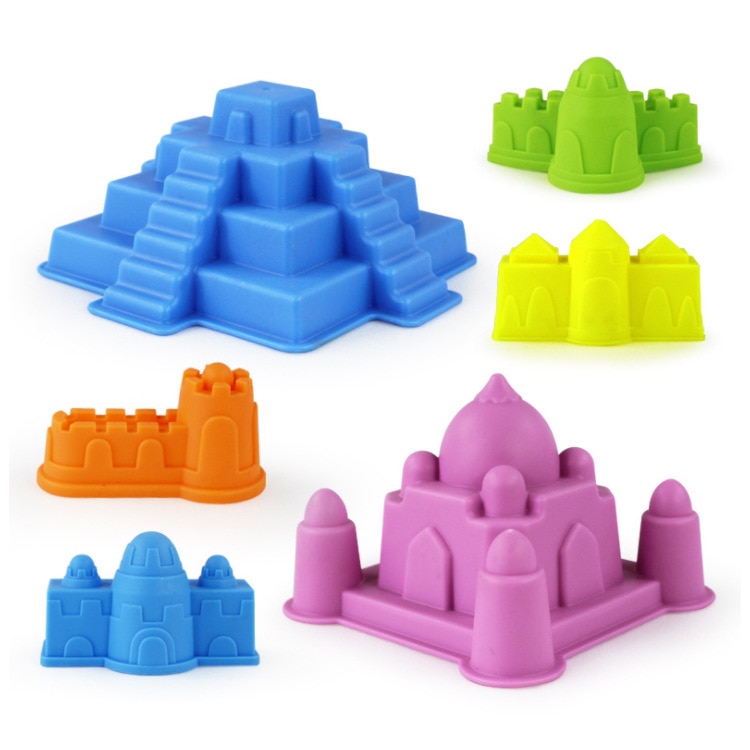 6 stk sand sandstrand slot model børn strand slot vandværktøj legetøj sand spil sjove pædagogiske legetøj til børn bedst