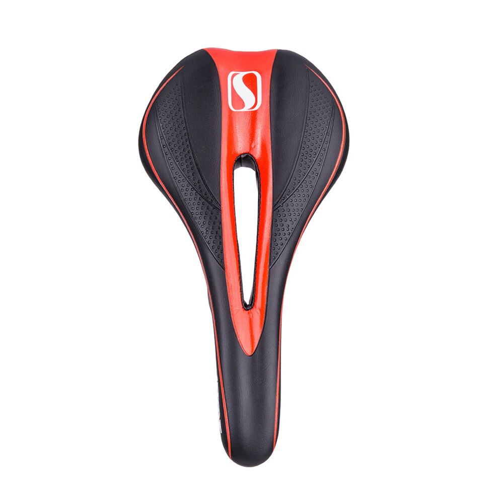 Universal Bike Seat Shock Absorption Ergonomics Bike Saddle Men Women for MTB Road Bikes comfort bike seat bicycle seat: Red