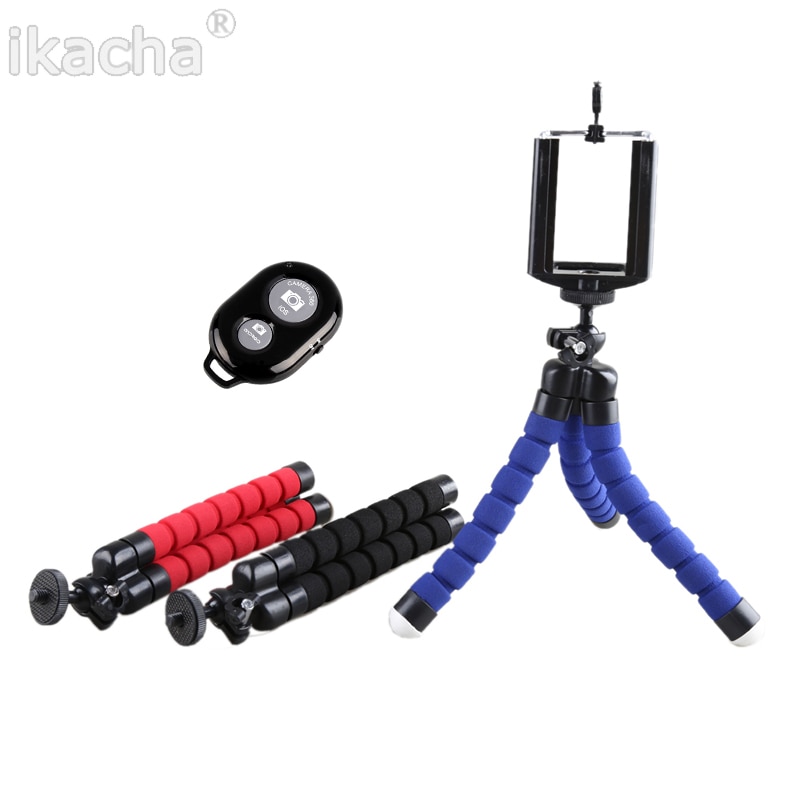 3in1 Auto Telefoon Houder Draadloze Bluetooth Remote Statief Octopus Selfie Houder Stand Houder voor iPhone Samsung Xiaomi Lenovo