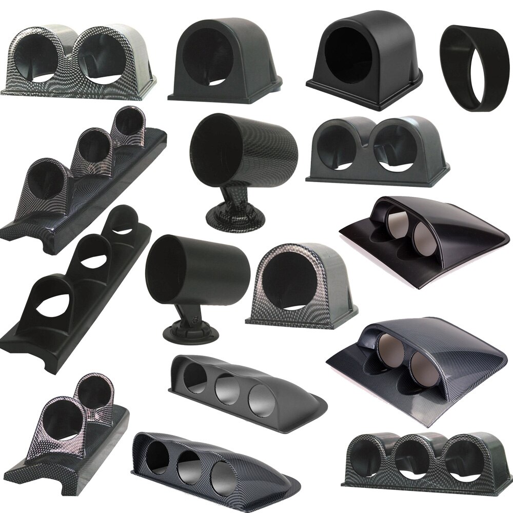 52mm uniwersalny wskaźnik kubek uchwyt samochodowy Gauge Pod plastikowy pojedynczy podwójny 3 plastikowy uchwyt Gauge Auto miernik samochodowy Pod Dash Pod