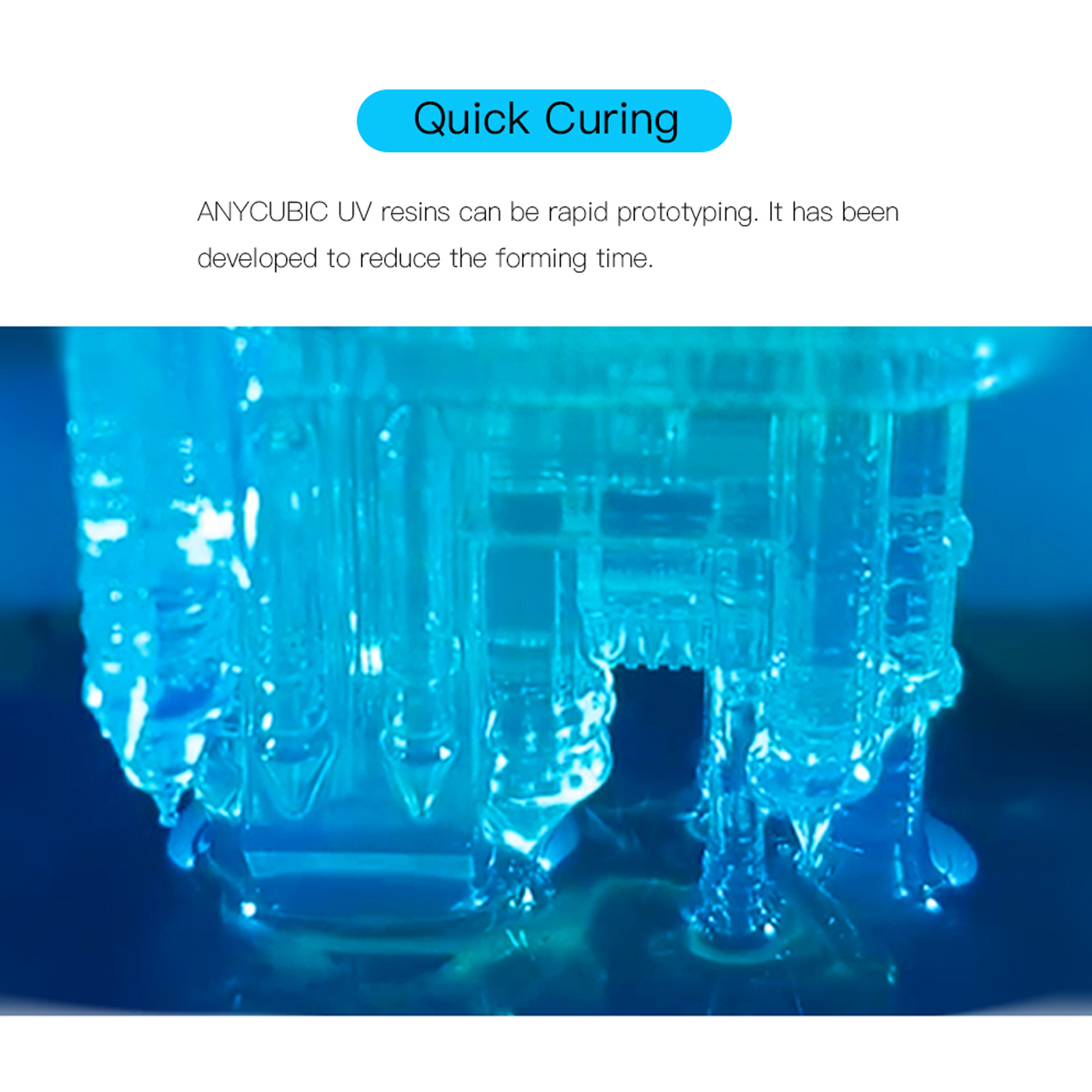 ANYCUBIC Photon 405nm UV Resin 500G/1L for Photon 3D Printer LCD UV Sensitive Liquid Printing Material Photosensitive Uv Resin