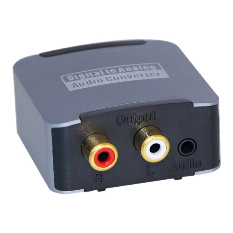 Audio Converter Digital to Analog Audio Converter Coaxial Toslink to Analog Stereo L/R RCA 3.5mm Jack Audio Adapter: Default Title
