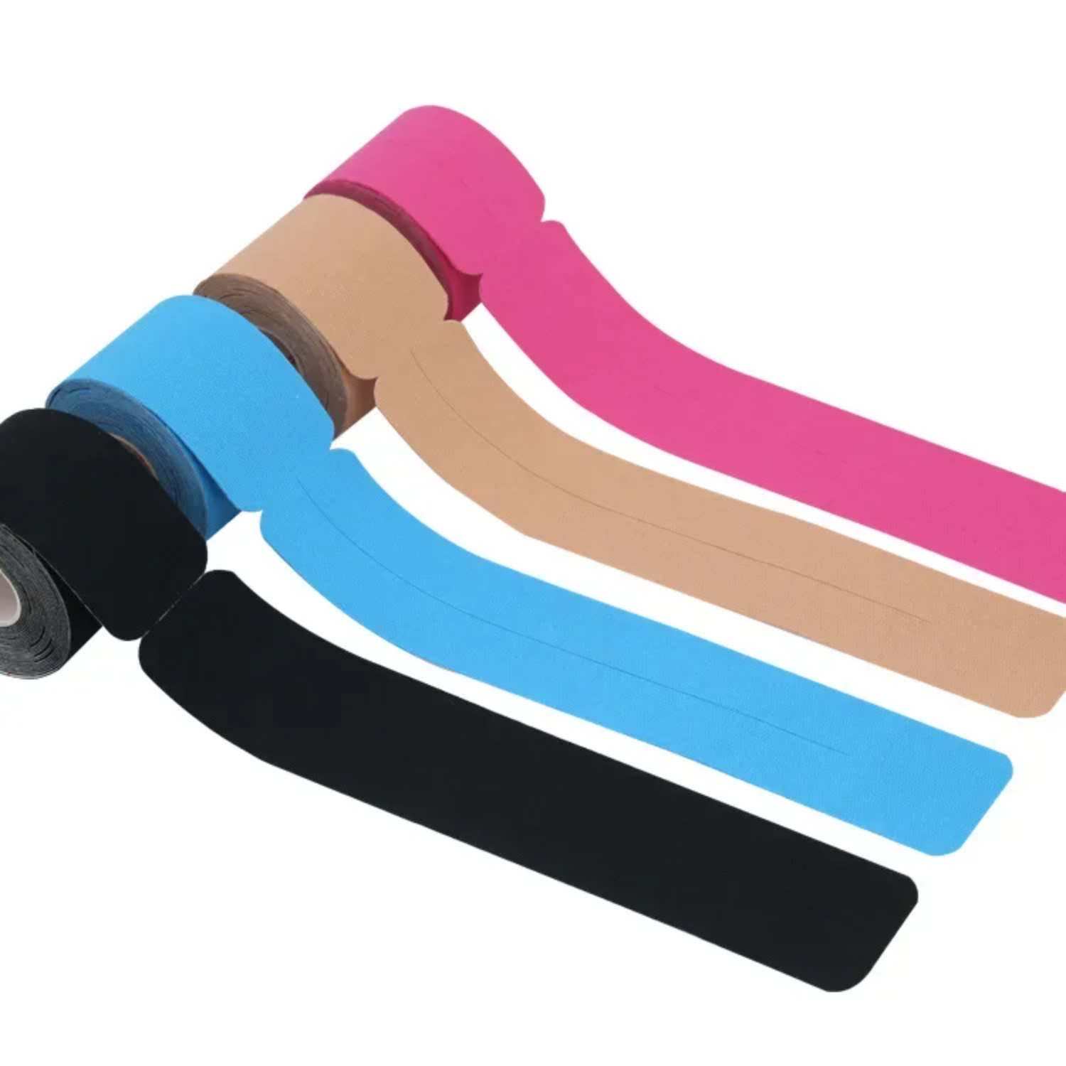 Cinta de kinesiología precortada de 5cm x 5m, cinta elástica de recuperación atlética, rodilleras para aliviar el dolor muscular, Protector deportivo para Fitness