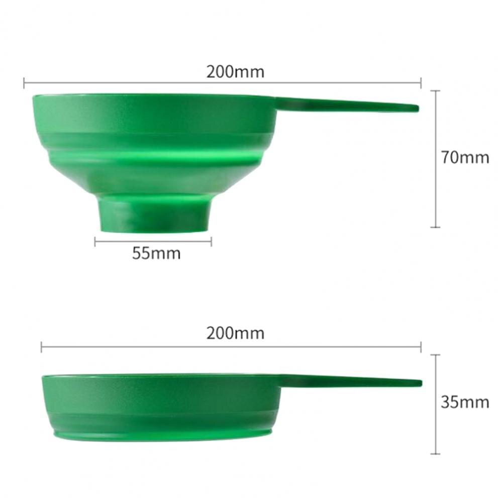 80% Sales! Filling Funnel Harmless Portable Smooth Inner Wall Kitchen Space-saving Hooper for Travel