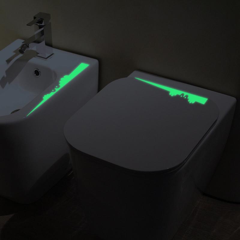 Cartoon Green Fluorescent Toilet Switch Sticker Night Light Wall Sticker Home Decoration Children's Room Sticker: 15