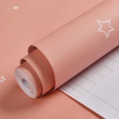Nordic Ins stylowe wodoodporny PVC samoprzylepne tapety przedszkole pokój dziecięcy studentka dormitorium Wallpape Sticker: 0.6X3 M3
