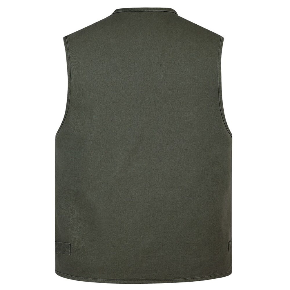 Gilet classique d&#39;été pour hommes, veste sans manches à boutons en coton, 3 couleurs, avec de nombreuses poches, solide, gilet de voyage de grande taille