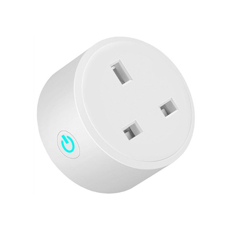 Wifi smart plug eu us uk adapter trådløs fjernbetjening stemmestyring strøm energi monitor stikkontakt timer stik til alexa google home: 16a britiske stik