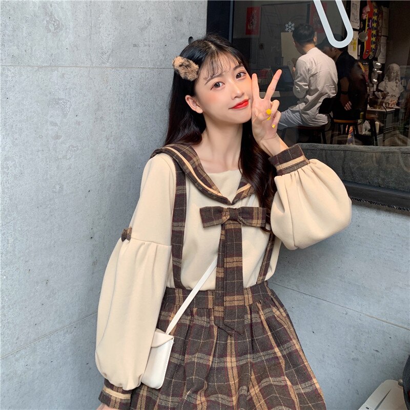 Japanese sweet lolita dress suit top+skirt women's western style large size big size M-4XL victorian dress kawaii girl cos